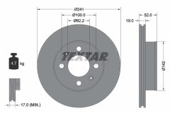 TEXTAR 92128500 — Disc de frână