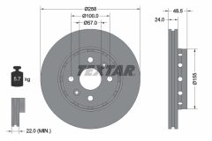 TEXTAR 92131100 — Disc de frână