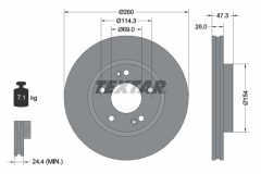 TEXTAR 92133905 — Disc de frână