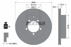 TEXTAR 92134700 — Тормозной диск