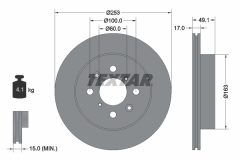 TEXTAR 92135303 — Disc de frână