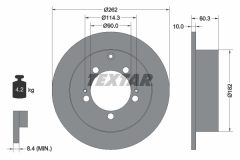 TEXTAR 92136103 — Disc de frână