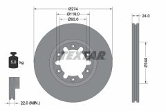 TEXTAR 92136300 — Disc de frână