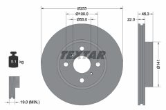 TEXTAR 92156100 — Тормозной диск