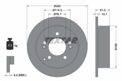 TEXTAR 92156800 — Disc de frână