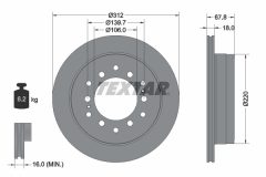 TEXTAR 92170103 — Disc de frână