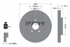 TEXTAR 92187005 — Тормозной диск