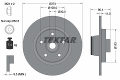 TEXTAR 92196203 — Тормозной диск