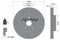 TEXTAR 92199203 — Тормозной диск