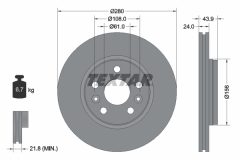TEXTAR 92202403 — Тормозной диск