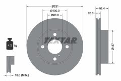 TEXTAR 92204100 — Disc de frână