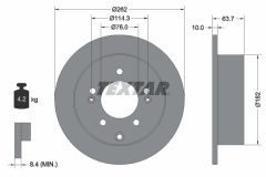 TEXTAR 92226003 — Disc de frână