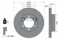 TEXTAR 92230403 — Disc de frână