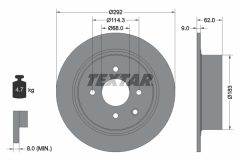 TEXTAR 92234303 — Тормозной диск