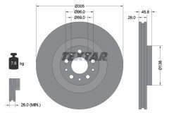TEXTAR 92237603 — Тормозной диск