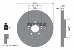 TEXTAR 92237805 — Тормозной диск