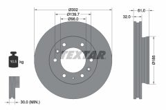 TEXTAR 92253400 — Disc de frână
