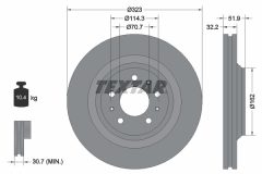 TEXTAR 92261100 — Disc de frână