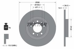 TEXTAR 92267303 — Disc de frână
