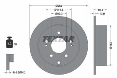 TEXTAR 92269403 — Disc de frână