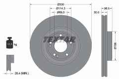 TEXTAR 92273603 — Disc de frână