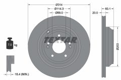 TEXTAR 92273703 — Disc de frână