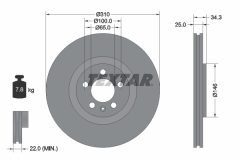 TEXTAR 92275905 — Disc de frână
