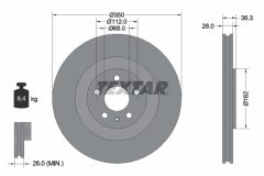 TEXTAR 92290405 — Тормозной диск