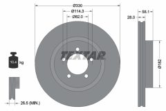 TEXTAR 92295905 — Disc de frână