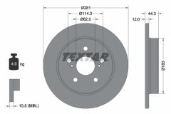 TEXTAR 92301403 — Disc de frână
