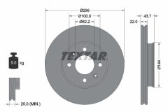 TEXTAR 92304603 — Disc de frână