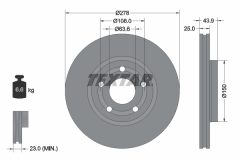 TEXTAR 92327503 — Disc de frână