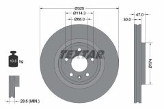TEXTAR 92339003 — Disc de frână