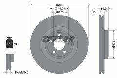 TEXTAR 92340805 — Тормозной диск