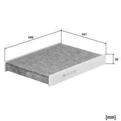 MANN-FILTER CUK 25 038 — Filtru habitaclu
