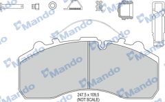 MANDO MBF016096 — Plăcuțe de frână disc