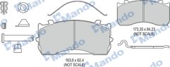 MANDO MBF016108 — Колодки тормозные дисковые