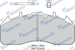 MANDO MBF016110 — Колодки тормозные дисковые