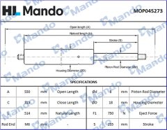 MANDO MOP045273 — Amortizor cu gaz capac portbagaj