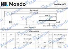 MANDO MOP045805 — Amortizor cu gaz capac portbagaj