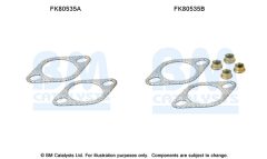 BM CATALYSTS FK80535 — Комплект крепежа катализатора