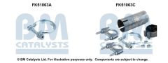 BM CATALYSTS FK51063 — Set de montaj pentru țeava de eșapament