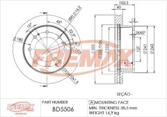 FREMAX BD-5506 — Тормозной диск