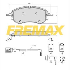 FREMAX FBP-3766 — Колодки тормозные дисковые