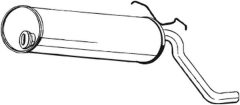 BOSAL 135-569 — Задний глушитель