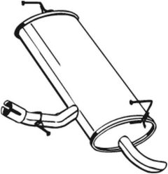 BOSAL 145-307 — Задний глушитель