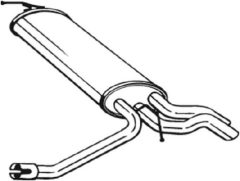 BOSAL 175-087 — Задний глушитель
