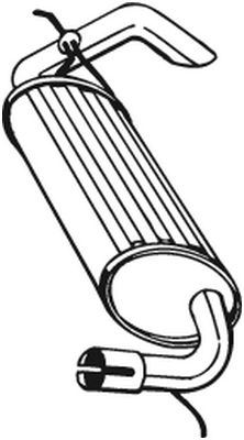 BOSAL 211-393 — Задний глушитель