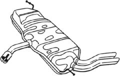 BOSAL 227-003 — Tobă de eșapament finală