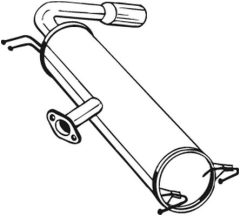 BOSAL 228-467 — Задний глушитель
